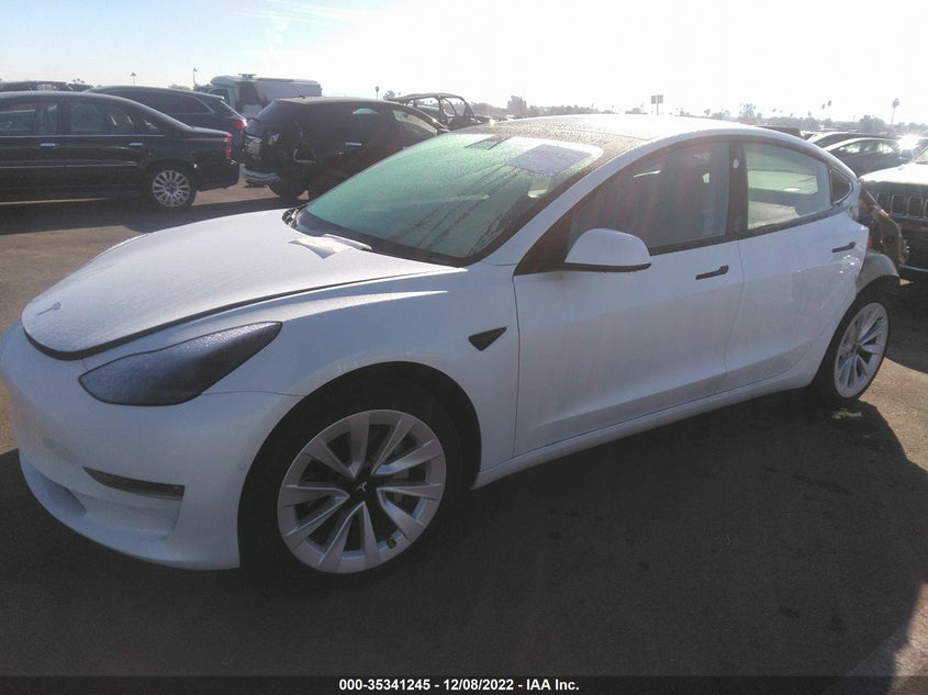 VIN 5YJ3E1EBXMF877424 2021 TESLA MODEL 3 LONG RANGE
