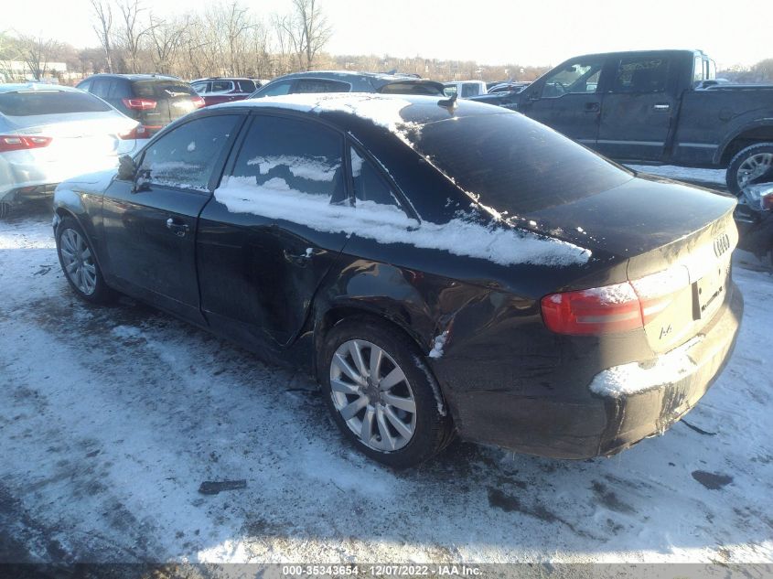 2014 AUDI A4 PREMIUM WAUBFAFL1EN007724