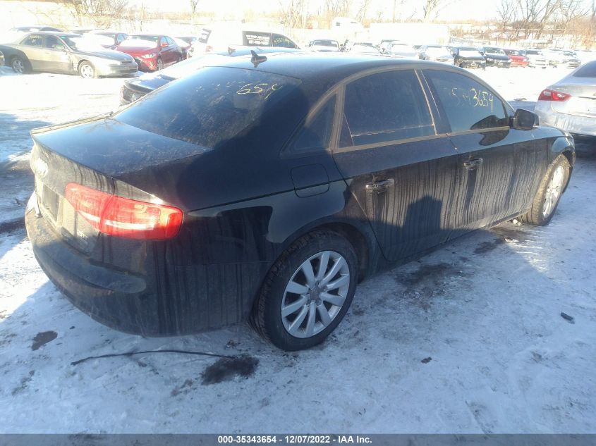 2014 AUDI A4 PREMIUM WAUBFAFL1EN007724