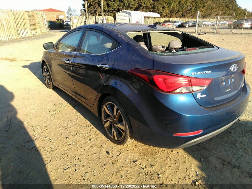2015 HYUNDAI ELANTRA LIMITED 5NPDH4AE8FH555818
