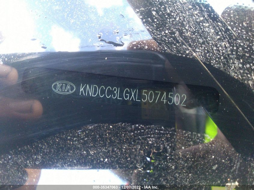 2020 KIA NIRO EV EX KNDCC3LGXL5074502
