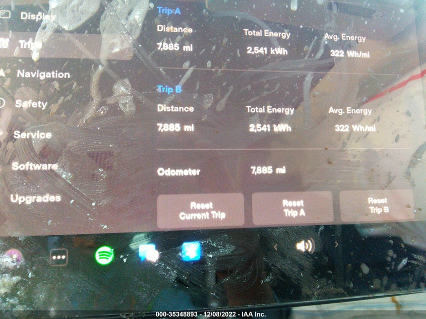 VIN 7SAYGDEE1NF367561 2022 TESLA MODEL Y LONG RANGE