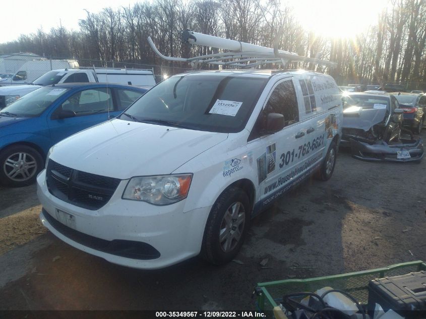 2013 RAM CARGO VAN TRADESMAN 2C4JRGAG6DR507866