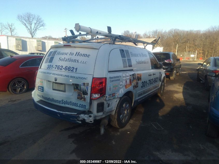 2013 RAM CARGO VAN TRADESMAN 2C4JRGAG6DR507866