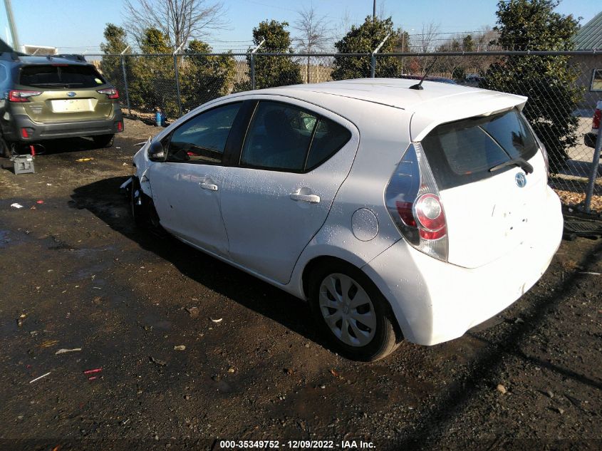 2014 TOYOTA PRIUS C ONE/THREE/TWO/FOUR JTDKDTB32E1074706