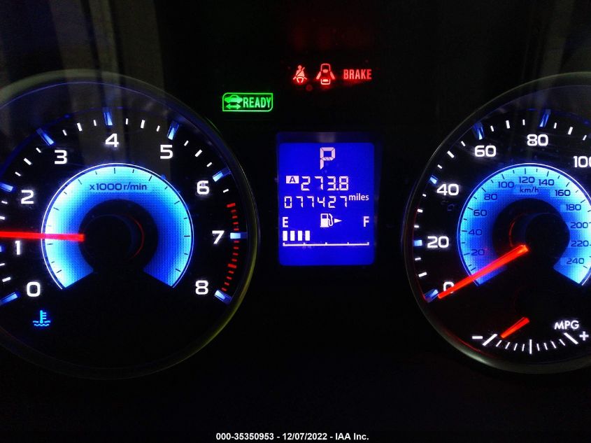 2014 SUBARU XV CROSSTREK HYBRID JF2GPBCC6EH226422