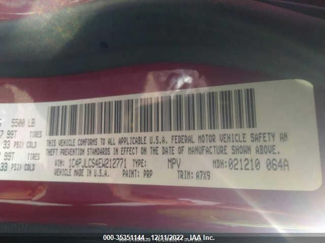 2014 JEEP CHEROKEE LATITUDE 1C4PJLCS4EW212771
