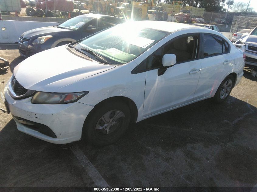 2013 HONDA CIVIC SDN LX 19XFB2F54DE290856