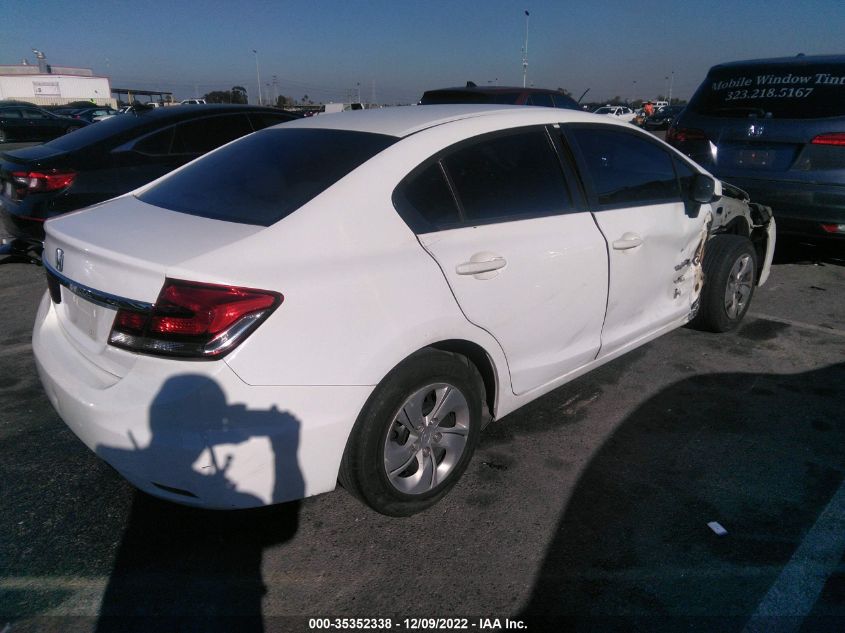 2013 HONDA CIVIC SDN LX 19XFB2F54DE290856