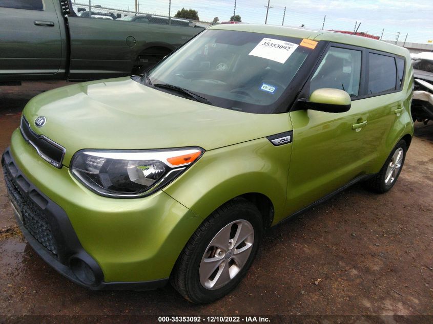 2015 KIA SOUL BASE - KNDJN2A20F7761371