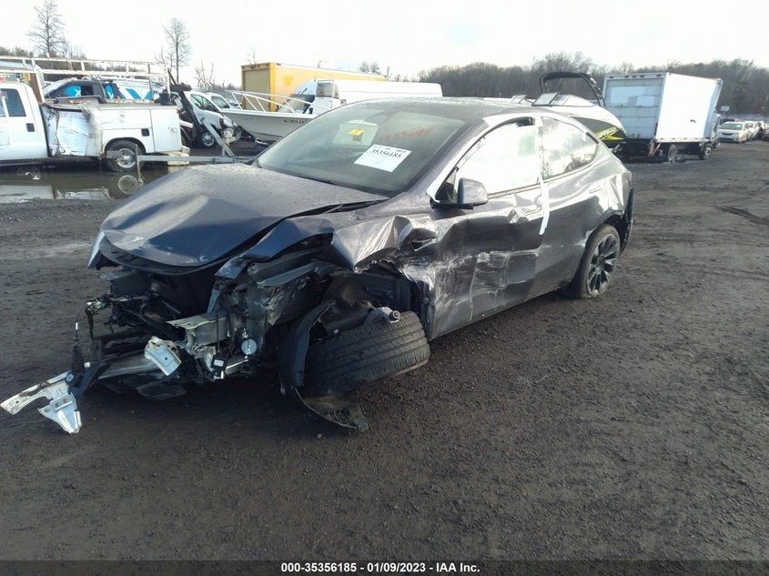 VIN 7SAYGDEE3NF441465 2022 TESLA MODEL Y LONG RANGE