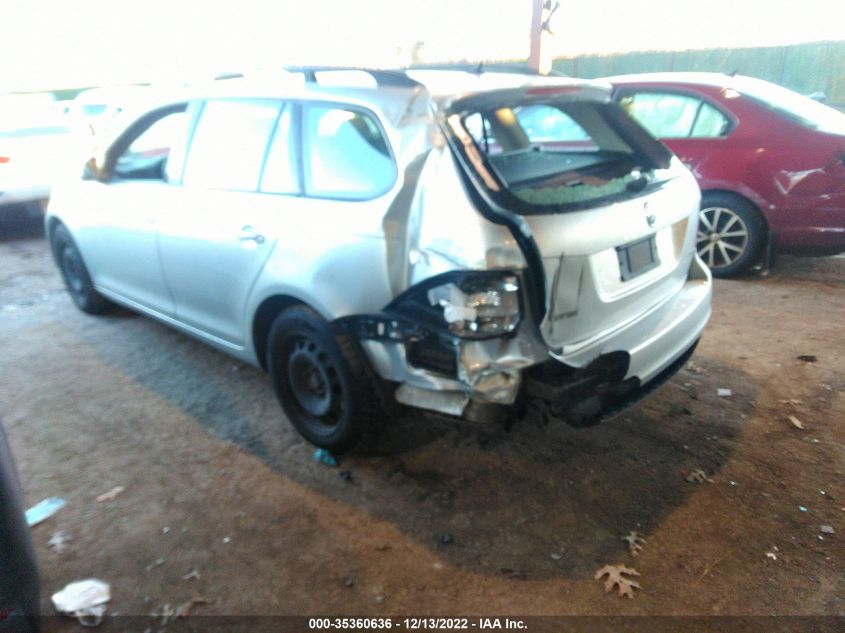 2013 VOLKSWAGEN JETTA SPORTWAGEN S 3VWPP7AJXDM620588
