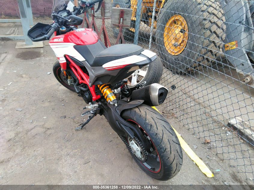 2017 DUCATI HYPERMOTARD 939 ZDM1YBJS6HB013283