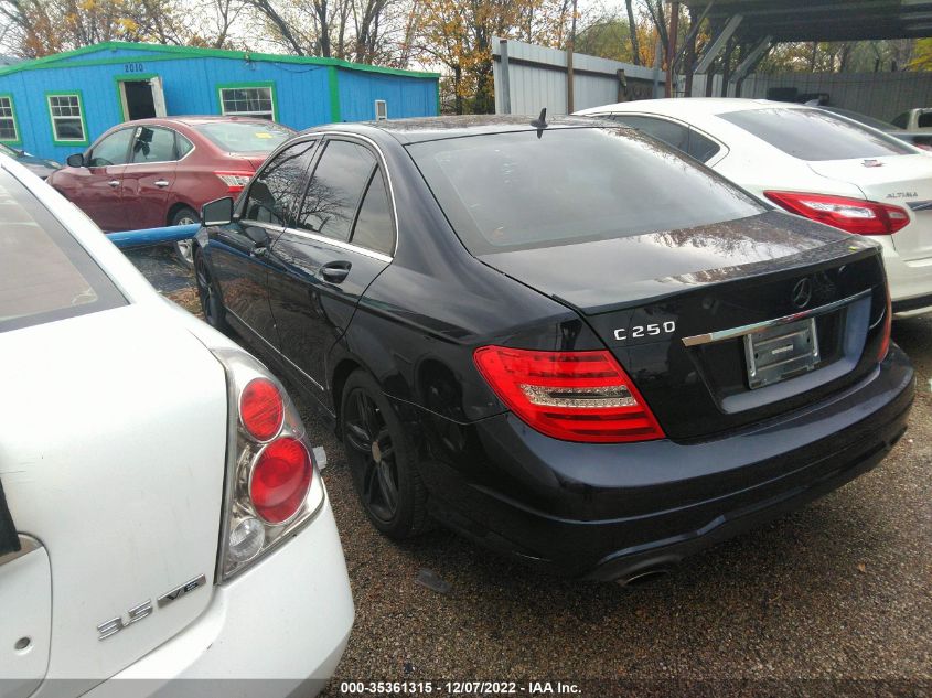 2013 MERCEDES-BENZ C-CLASS C 250 WDDGF4HB5DA799984