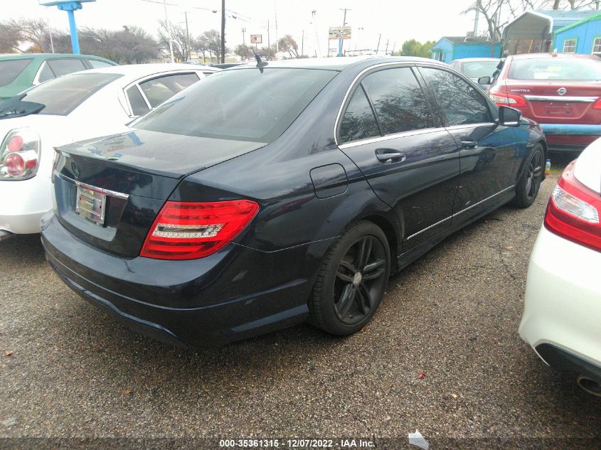 2013 MERCEDES-BENZ C-CLASS C 250 WDDGF4HB5DA799984