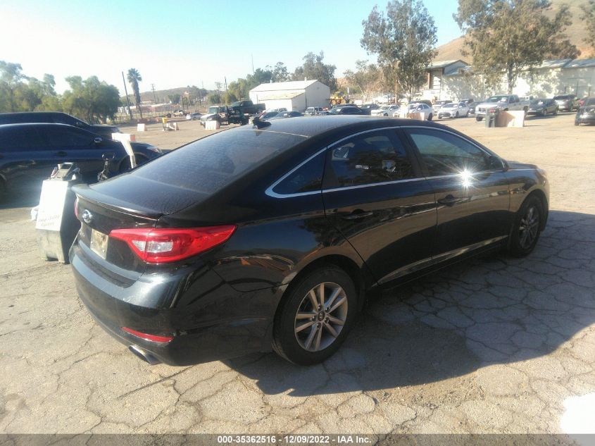 2015 HYUNDAI SONATA 2.4L SE - 5NPE24AF1FH167831