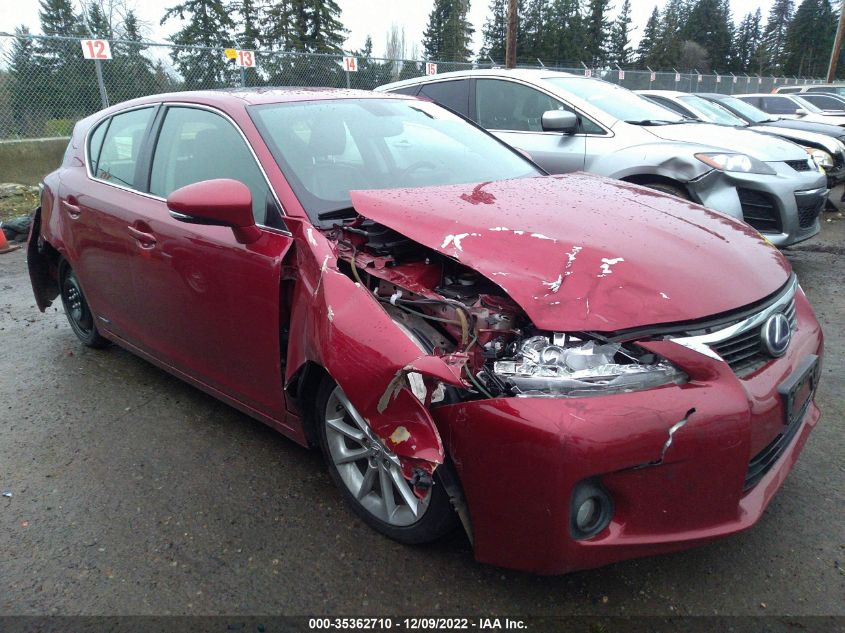 2013 LEXUS CT 200H HYBRID - JTHKD5BH0D2134805