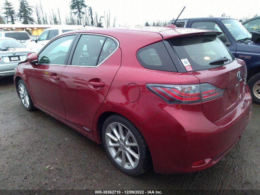 2013 LEXUS CT 200H HYBRID - JTHKD5BH0D2134805