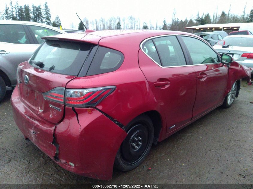 2013 LEXUS CT 200H HYBRID - JTHKD5BH0D2134805