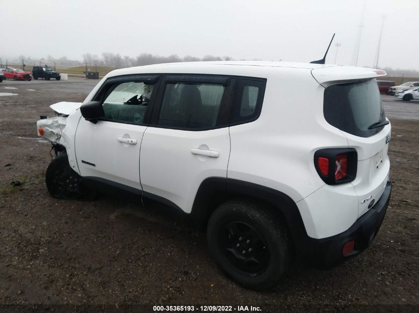 VIN ZACNJBABXKPJ83271 2019 JEEP RENEGADE SPORT