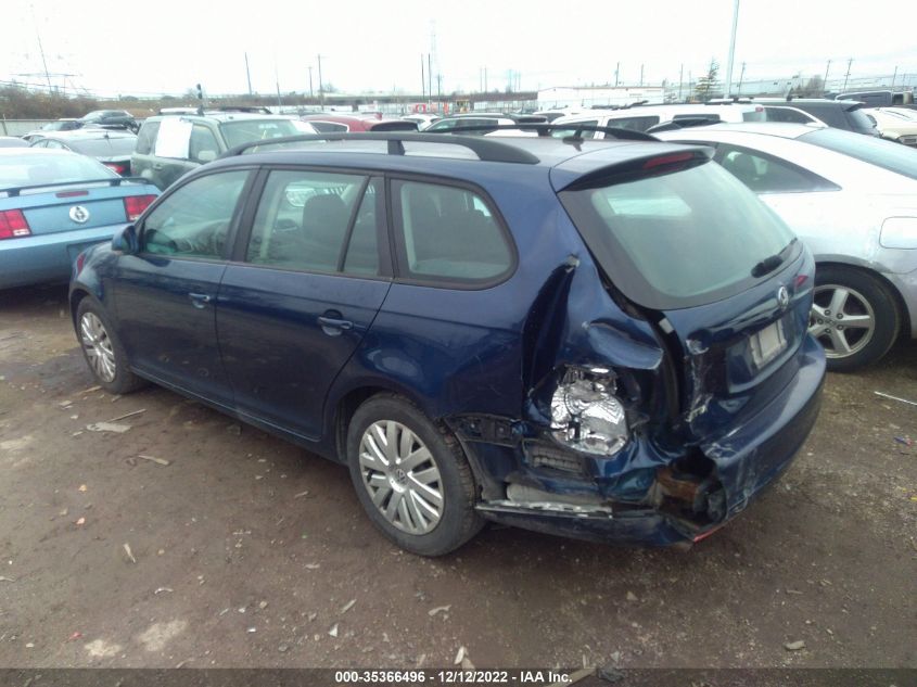 2013 VOLKSWAGEN JETTA SPORTWAGEN S 3VWPP7AJ9DM620730