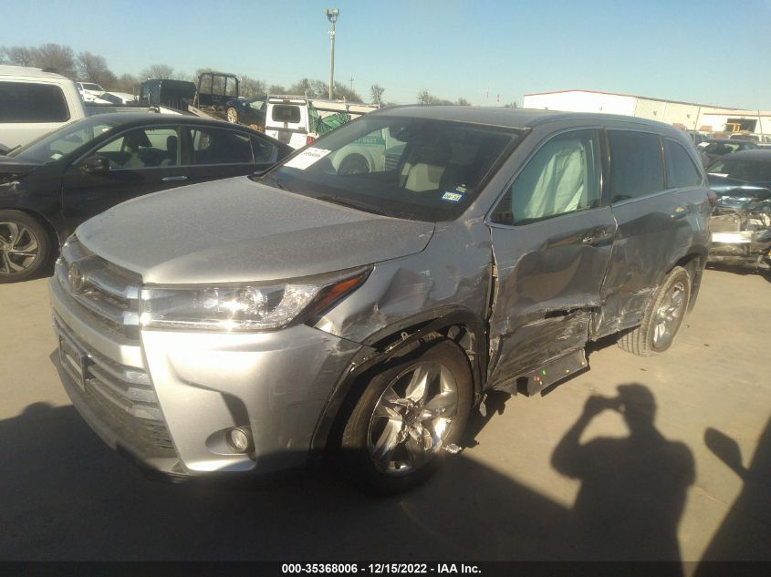 VIN 5TDYZRFH8HS214396 2017 TOYOTA HIGHLANDER LIMITED