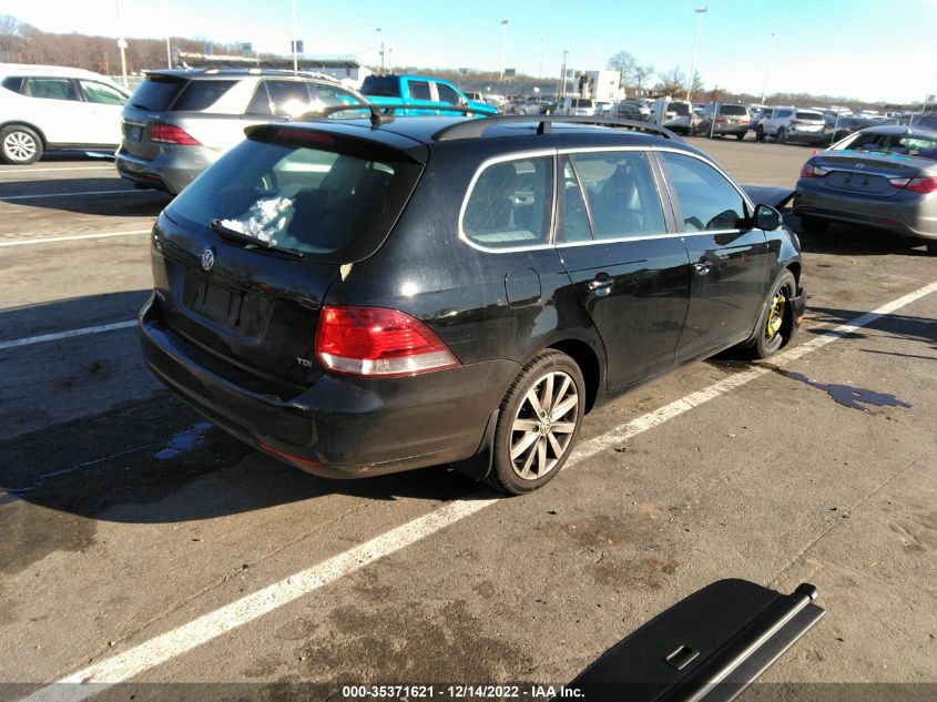 2014 VOLKSWAGEN JETTA SPORTWAGEN TDI W/SUNROOF - 3VWML7AJ2EM611920