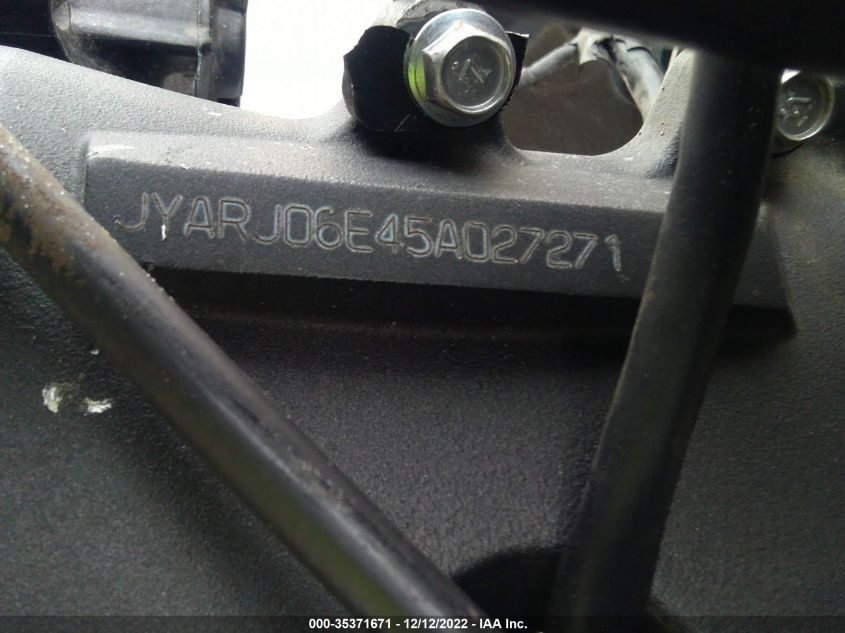 2005 YAMAHA YZFR6 L JYARJ06E45A027271