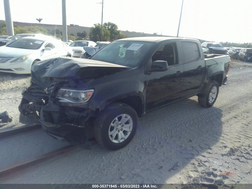 VIN 1GCGSCEN0M1238770 2021 CHEVROLET COLORADO 2WD LT