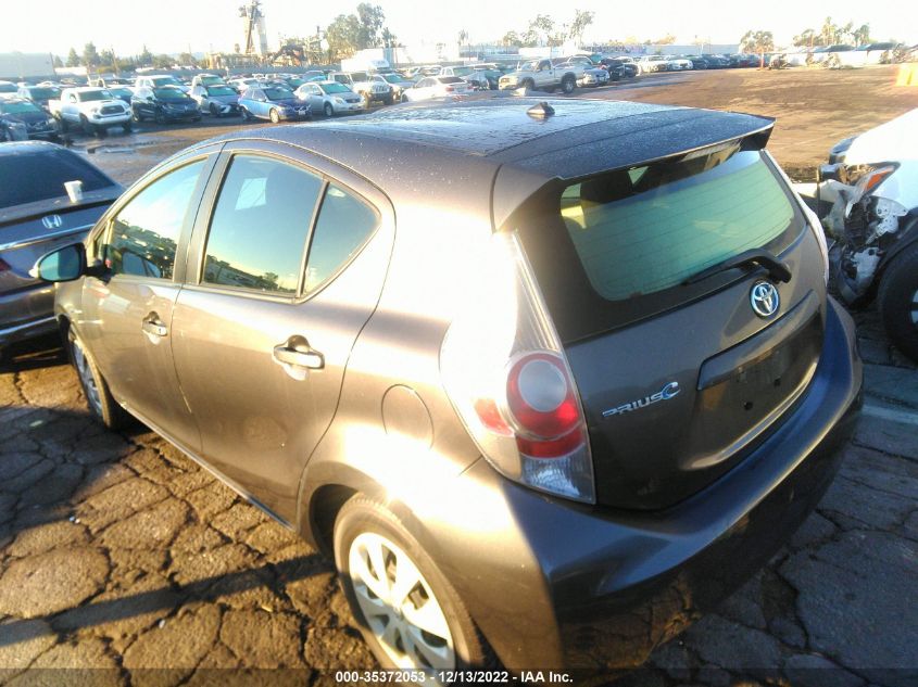 2014 TOYOTA PRIUS C ONE/THREE/TWO/FOUR JTDKDTB35E1569398