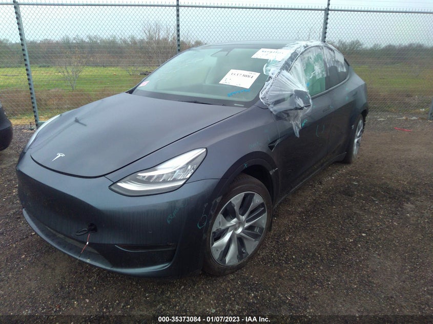 VIN 7SAYGDEE7NA002105 2022 TESLA MODEL Y LONG RANGE