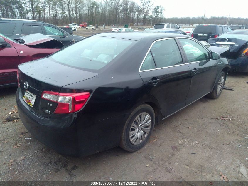 2014 TOYOTA CAMRY HYBRID 4T1BD1FK5EU119556