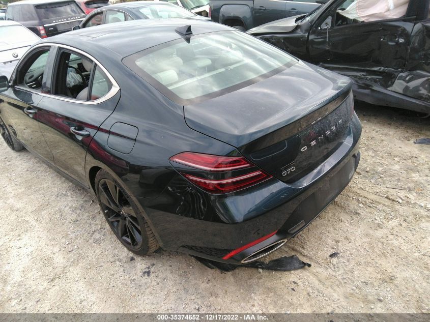 2022 GENESIS G70 3.3T KMTG54TE2NU082152