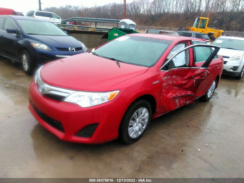 2013 TOYOTA CAMRY HYBRID LE/XLE 4T1BD1FKXDU090621