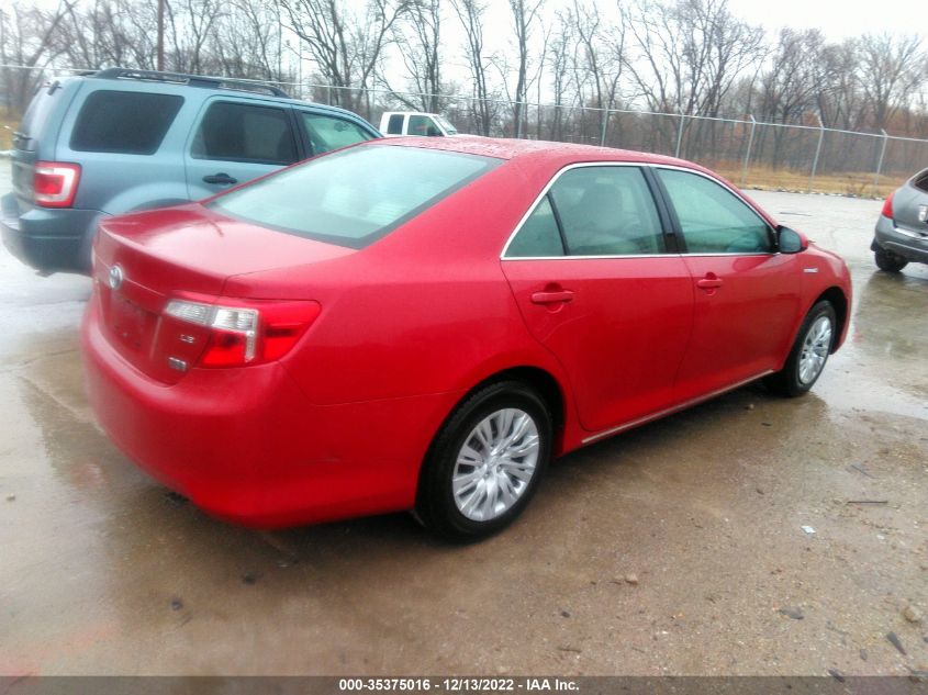 2013 TOYOTA CAMRY HYBRID LE/XLE 4T1BD1FKXDU090621