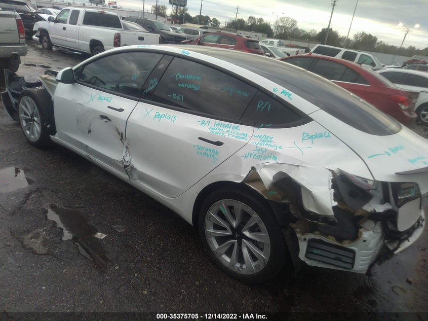 VIN 5YJ3E1EB6MF980825 2021 TESLA MODEL 3 LONG RANGE