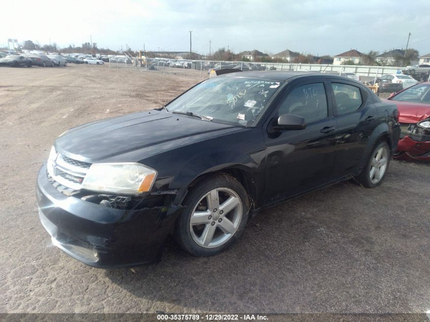 2013 DODGE AVENGER SXT 1C3CDZCB1DN707611