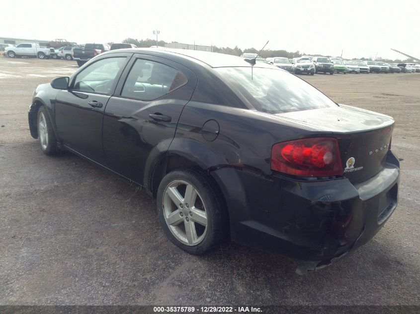 2013 DODGE AVENGER SXT 1C3CDZCB1DN707611