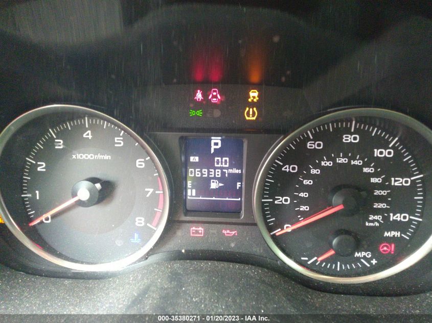 2016 SUBARU IMPREZA WAGON 2.0I PREMIUM JF1GPAB67G8277506