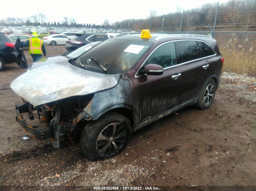 VIN 5XYPHDA55JG427663 2018 KIA SORENTO EX V6