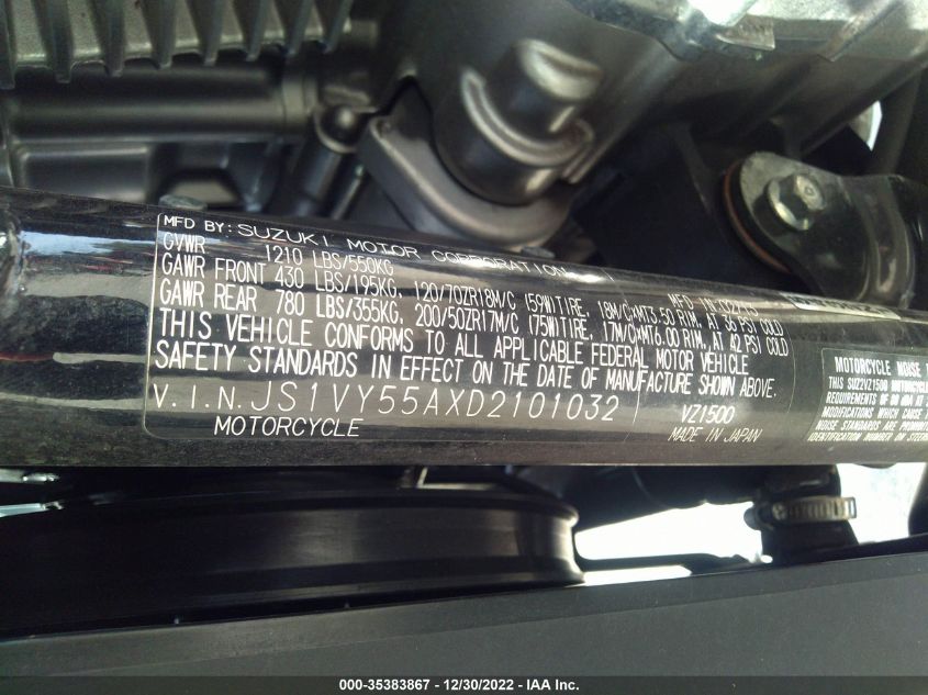 2013 SUZUKI VZ1500 JS1VY55AXD2101032
