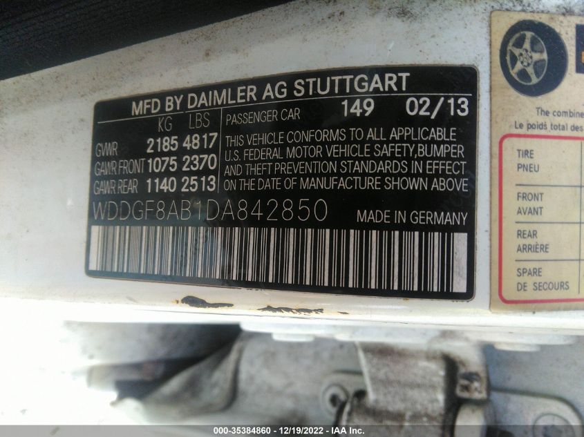 2013 MERCEDES-BENZ C 300 SPORT 4MATIC/LUXURY 4MATIC - WDDGF8AB1DA842850