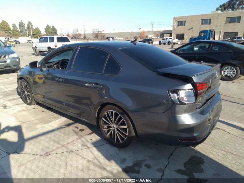 2016 VOLKSWAGEN JETTA SEDAN 1.8T SPORT 3VWD17AJ8GM401461