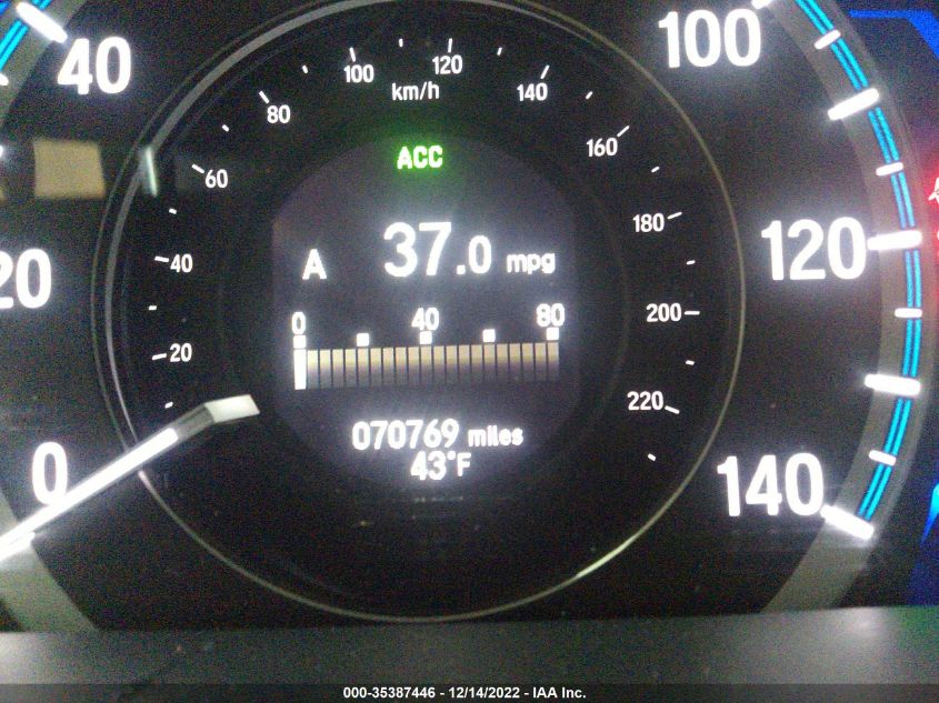 2015 HONDA ACCORD HYBRID TOURING 1HGCR6F78FA000990