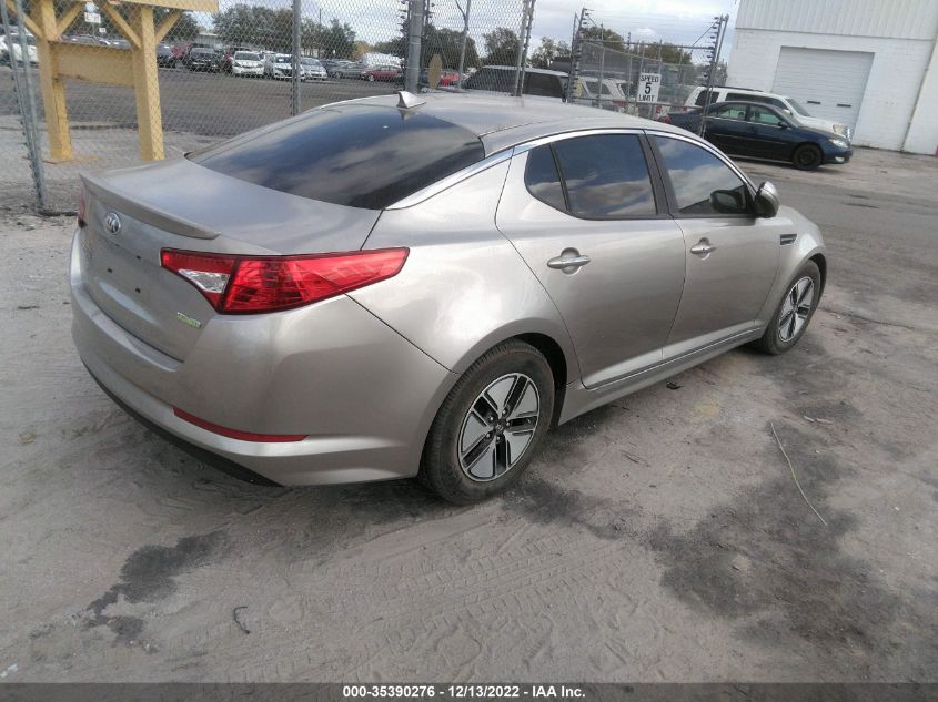 2013 KIA OPTIMA HYBRID LX KNAGM4AD3D5048979