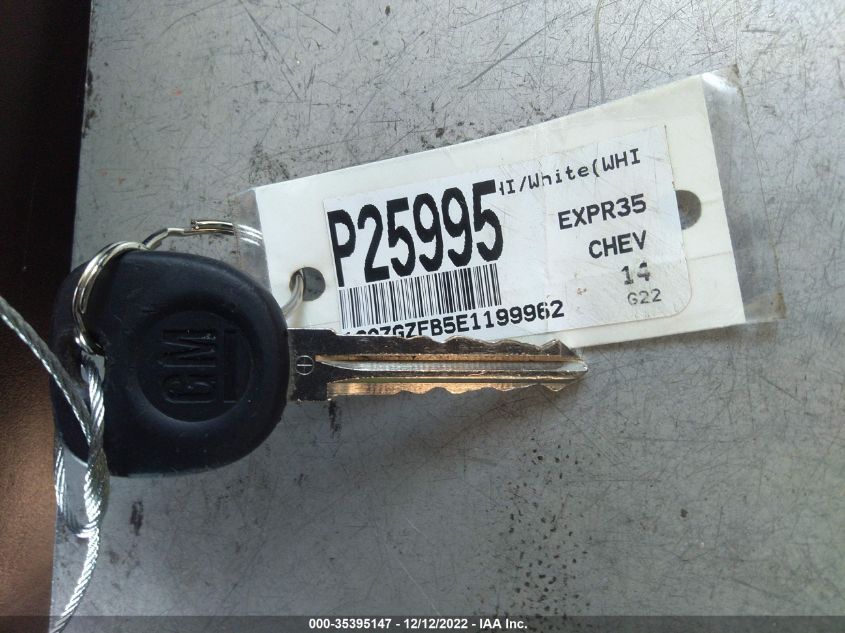 2014 CHEVROLET EXPRESS 1GAZGZFB5E1199962