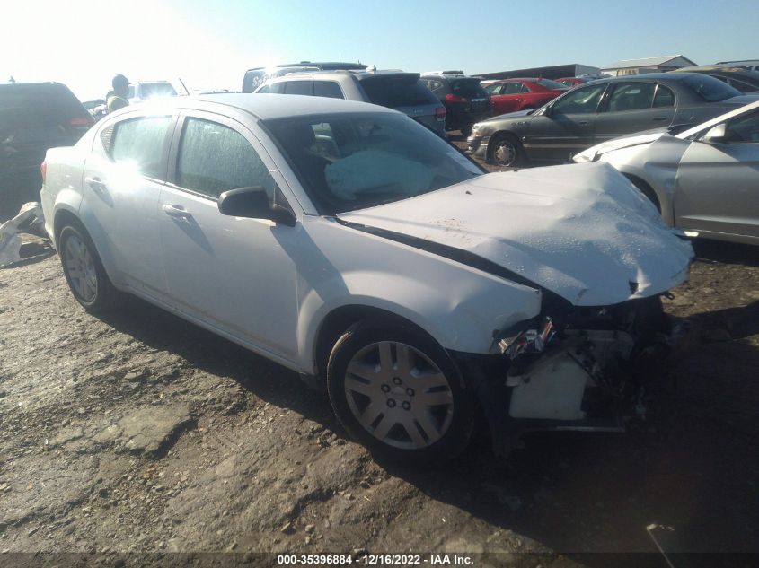 2013 DODGE AVENGER SE V6 - 1C3CDZAG4DN750032