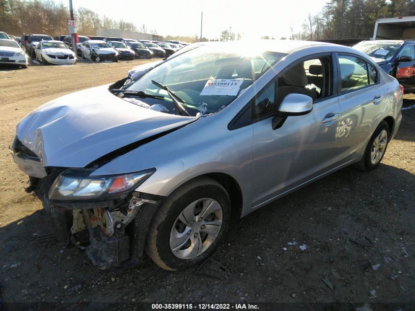 2013 HONDA CIVIC SDN LX 2HGFB2F58DH587456