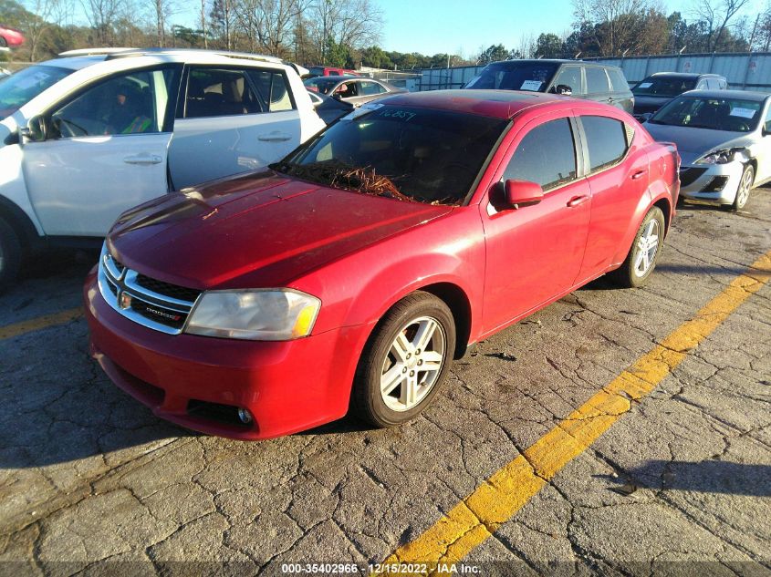 2013 DODGE AVENGER SXT 1C3CDZCB6DN610470