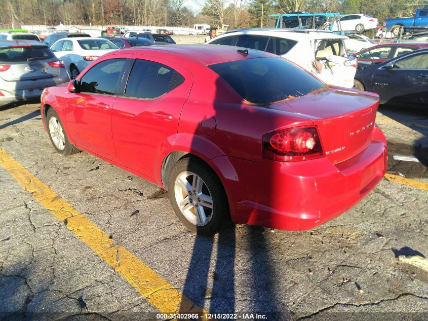 2013 DODGE AVENGER SXT 1C3CDZCB6DN610470